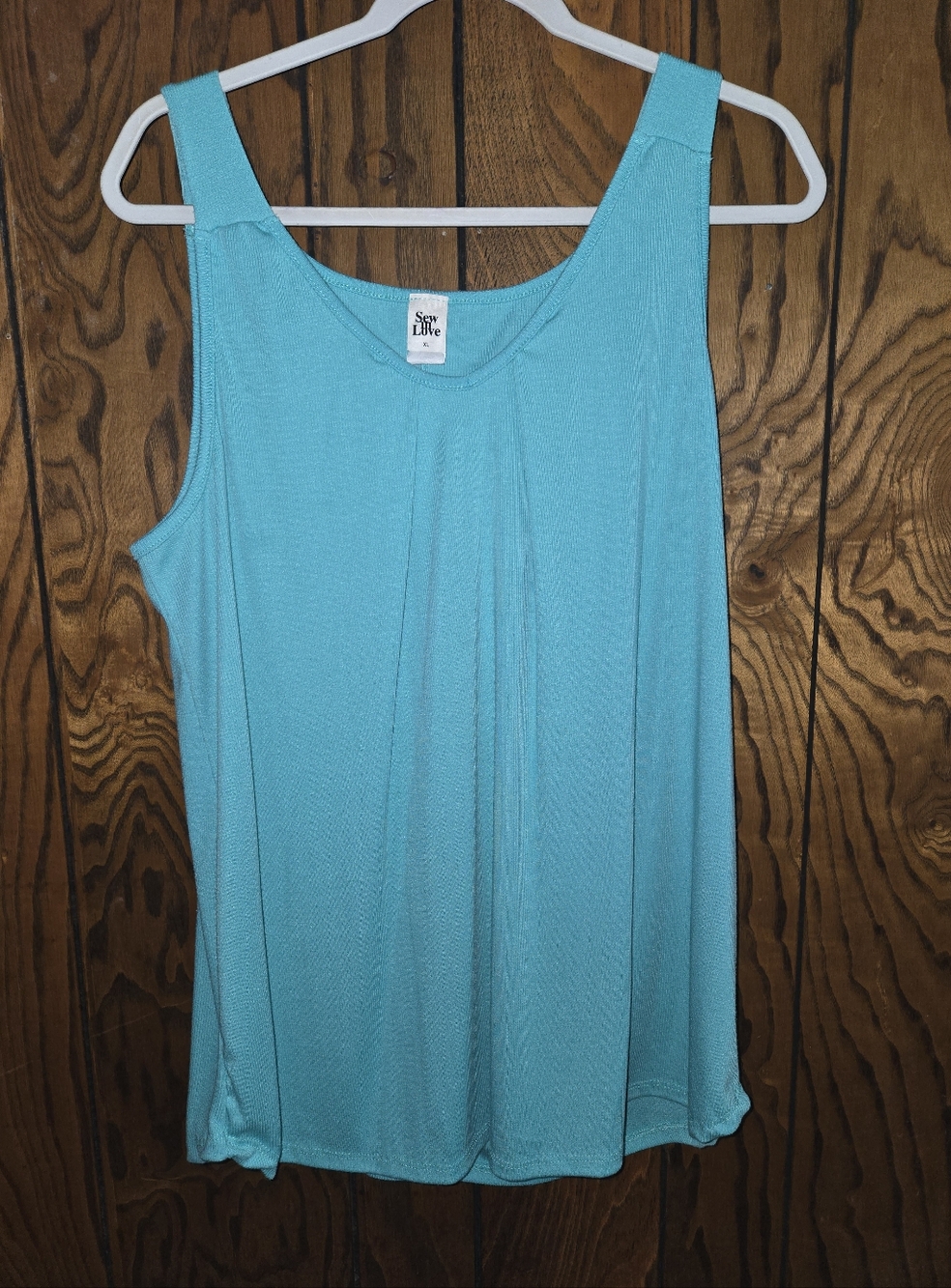 Sew In Love Teal Tank Top